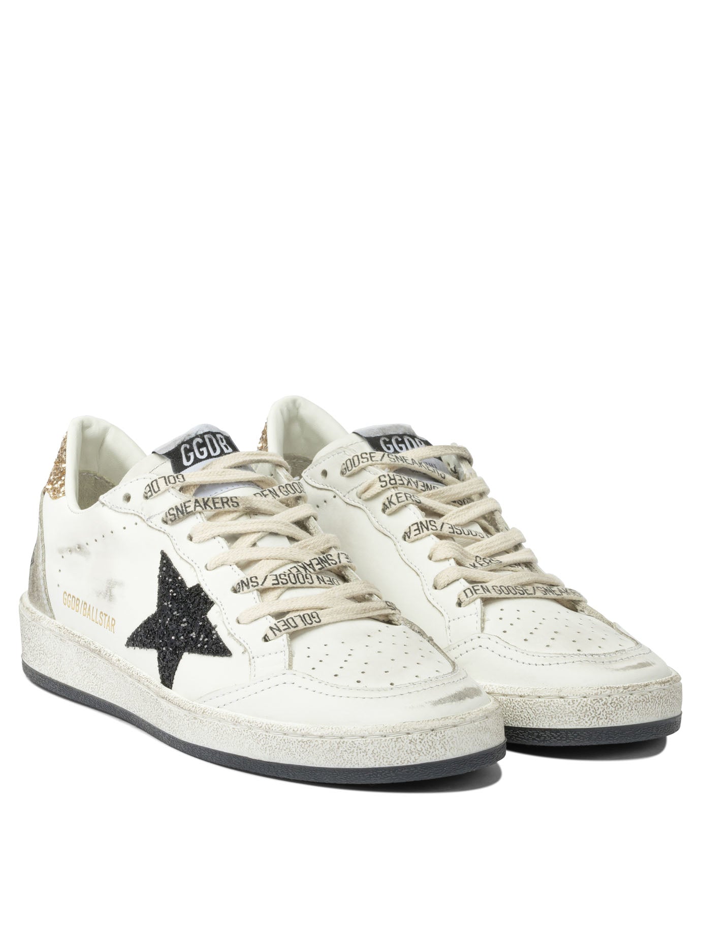 Golden Goose "Ball Star" Low-Top Sneakers - White