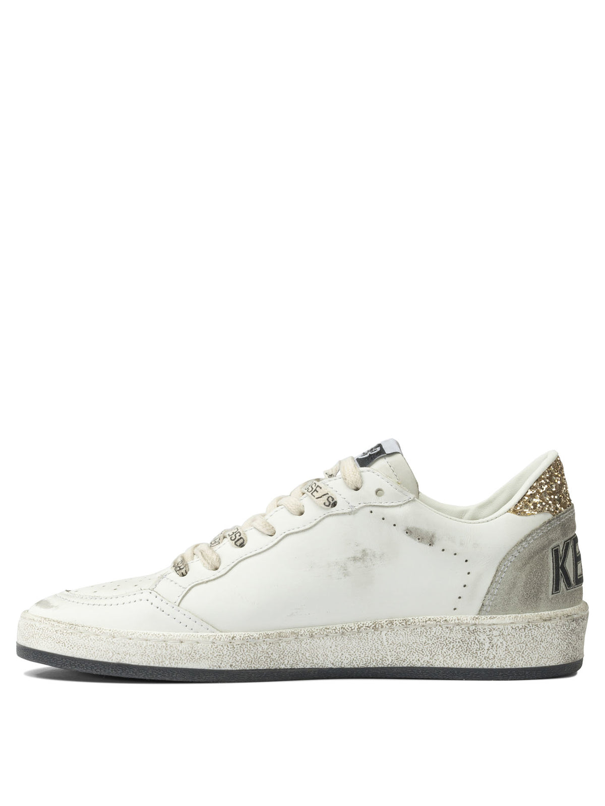 Golden Goose "Ball Star" Low-Top Sneakers - White
