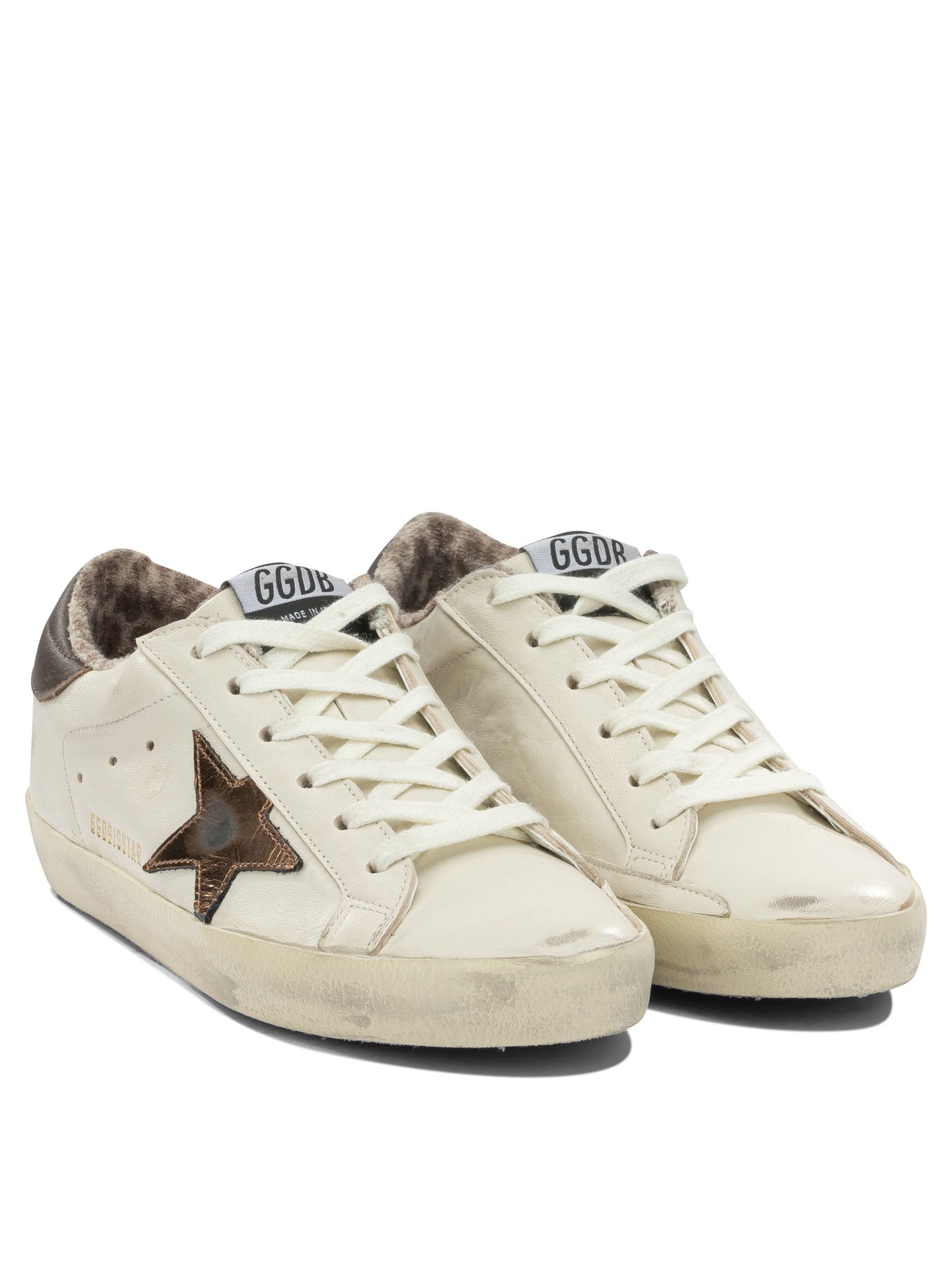 Golden Goose "Super Star" Low-Top Sneakers - Brown