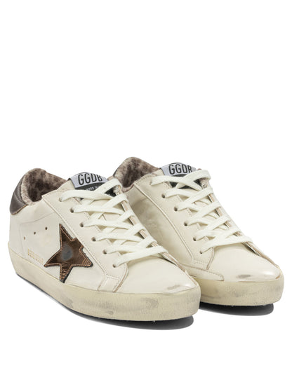 Golden Goose "Super Star" Low-Top Sneakers - Brown