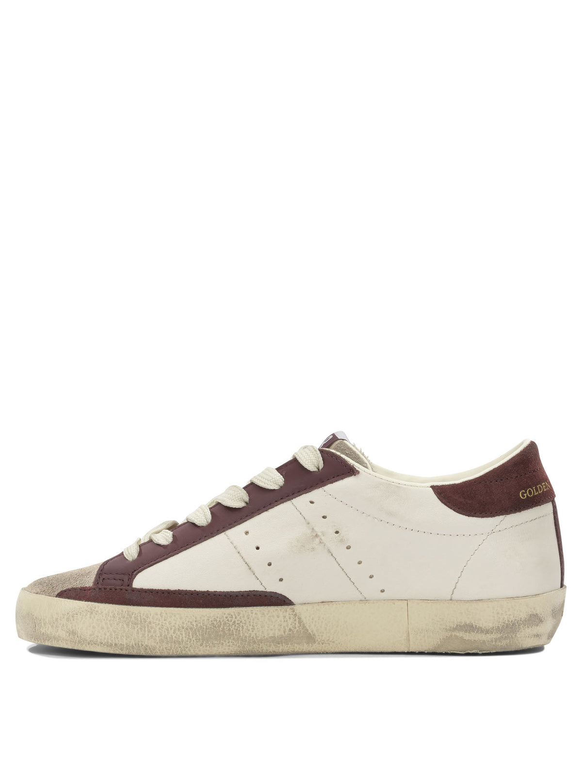 Golden Goose "Super Star" Low-Top Sneakers - Burgundy