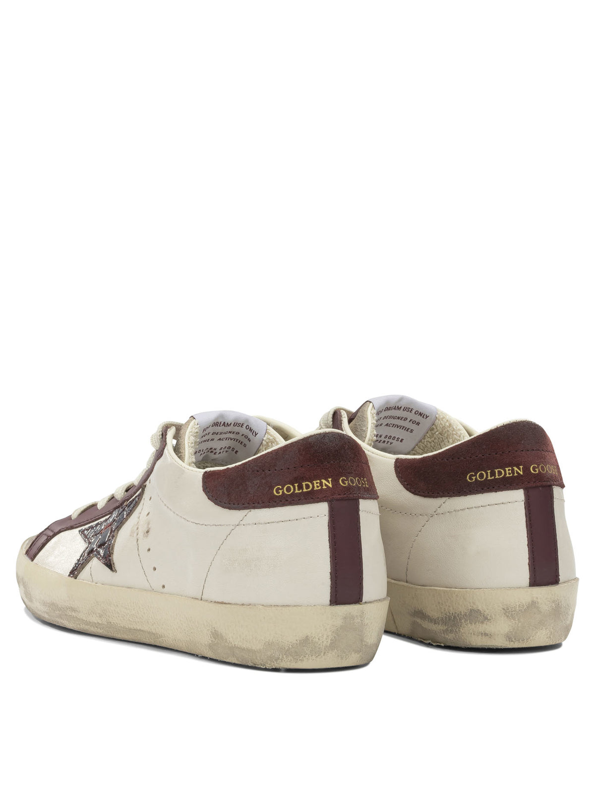 Golden Goose "Super Star" Low-Top Sneakers - Burgundy