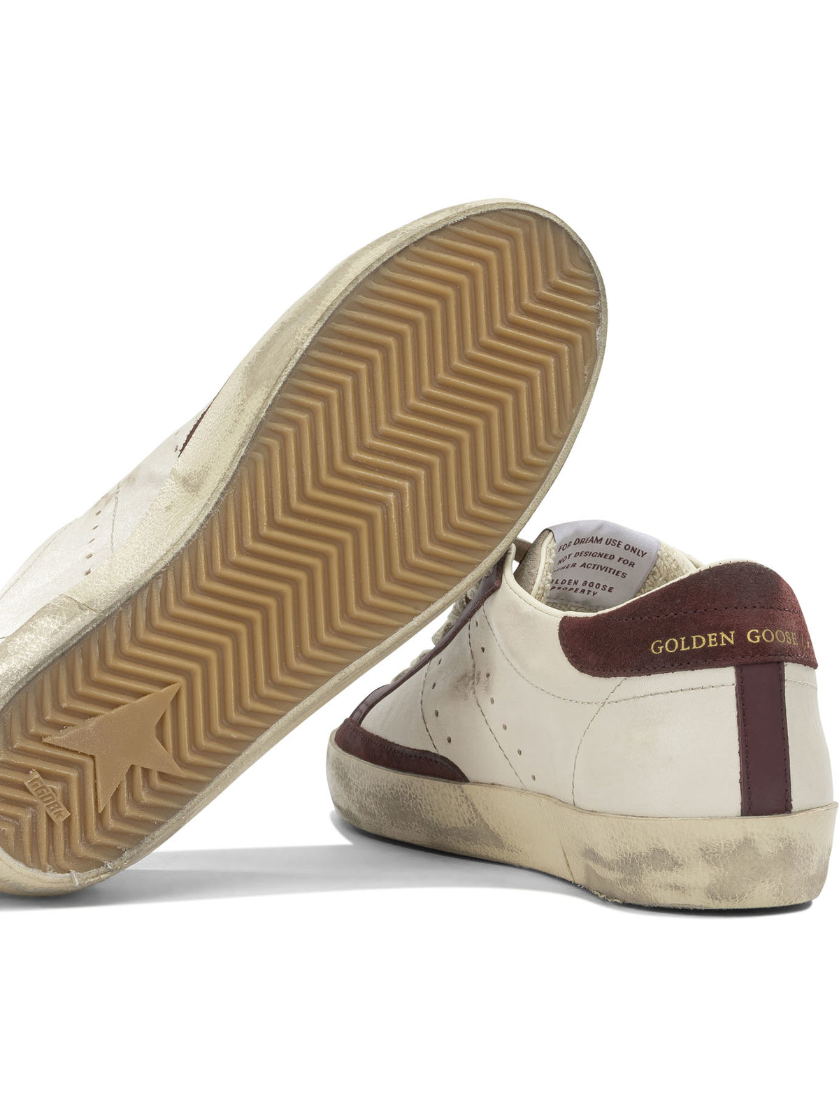 Golden Goose "Super Star" Low-Top Sneakers - Burgundy