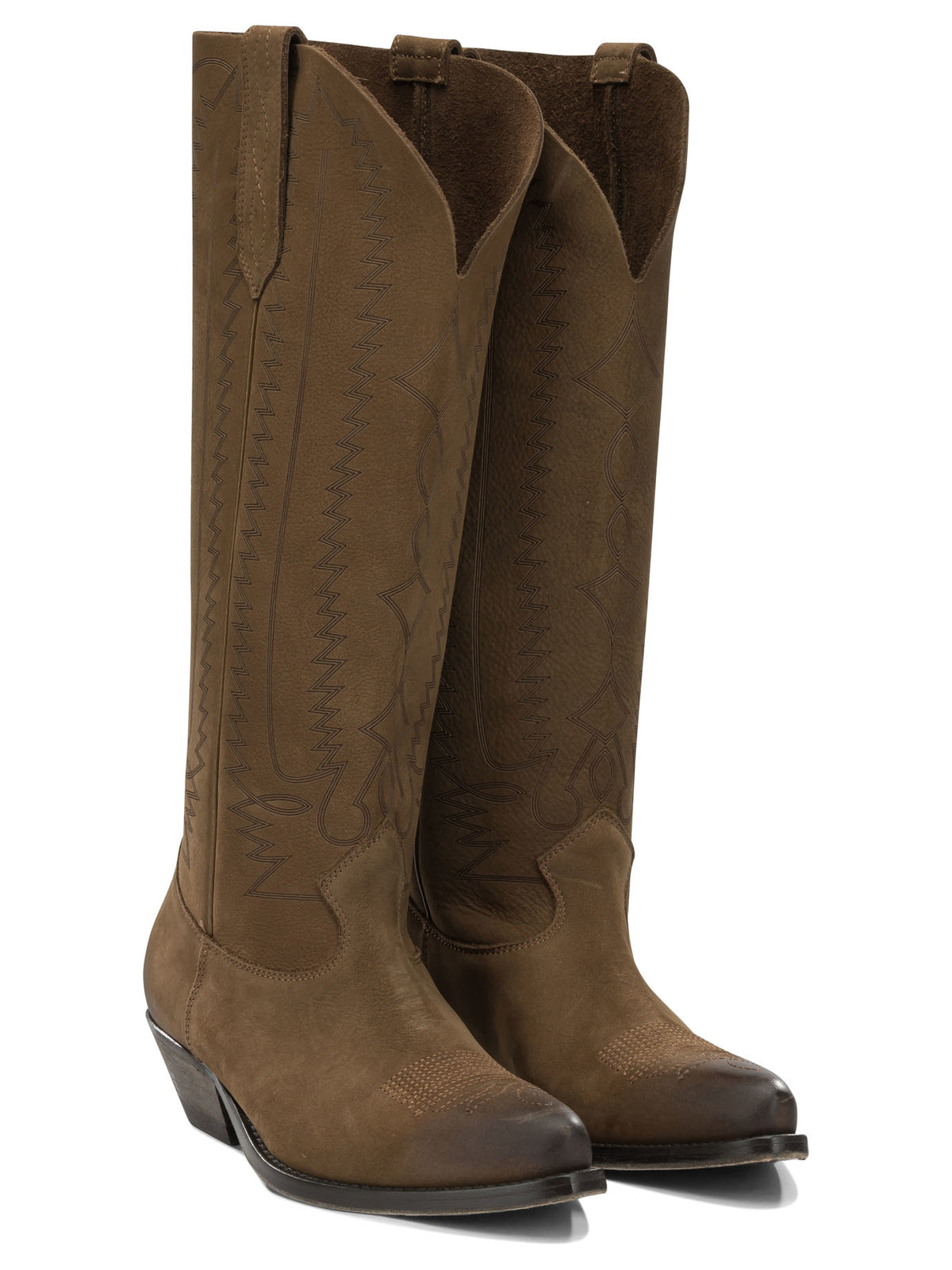 Golden Goose "Wish Star" Cowboy Boots - Brown