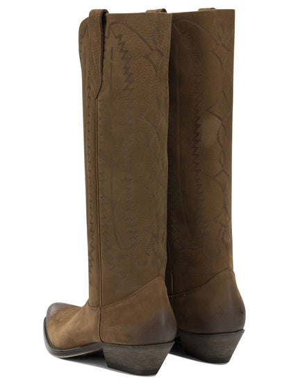 Golden Goose "Wish Star" Cowboy Boots - Brown