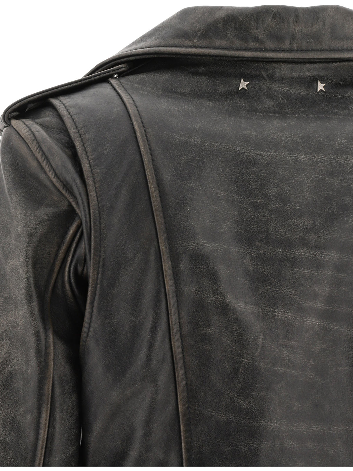 Golden Goose "Chiodo Destiny" Leather jacket - Black