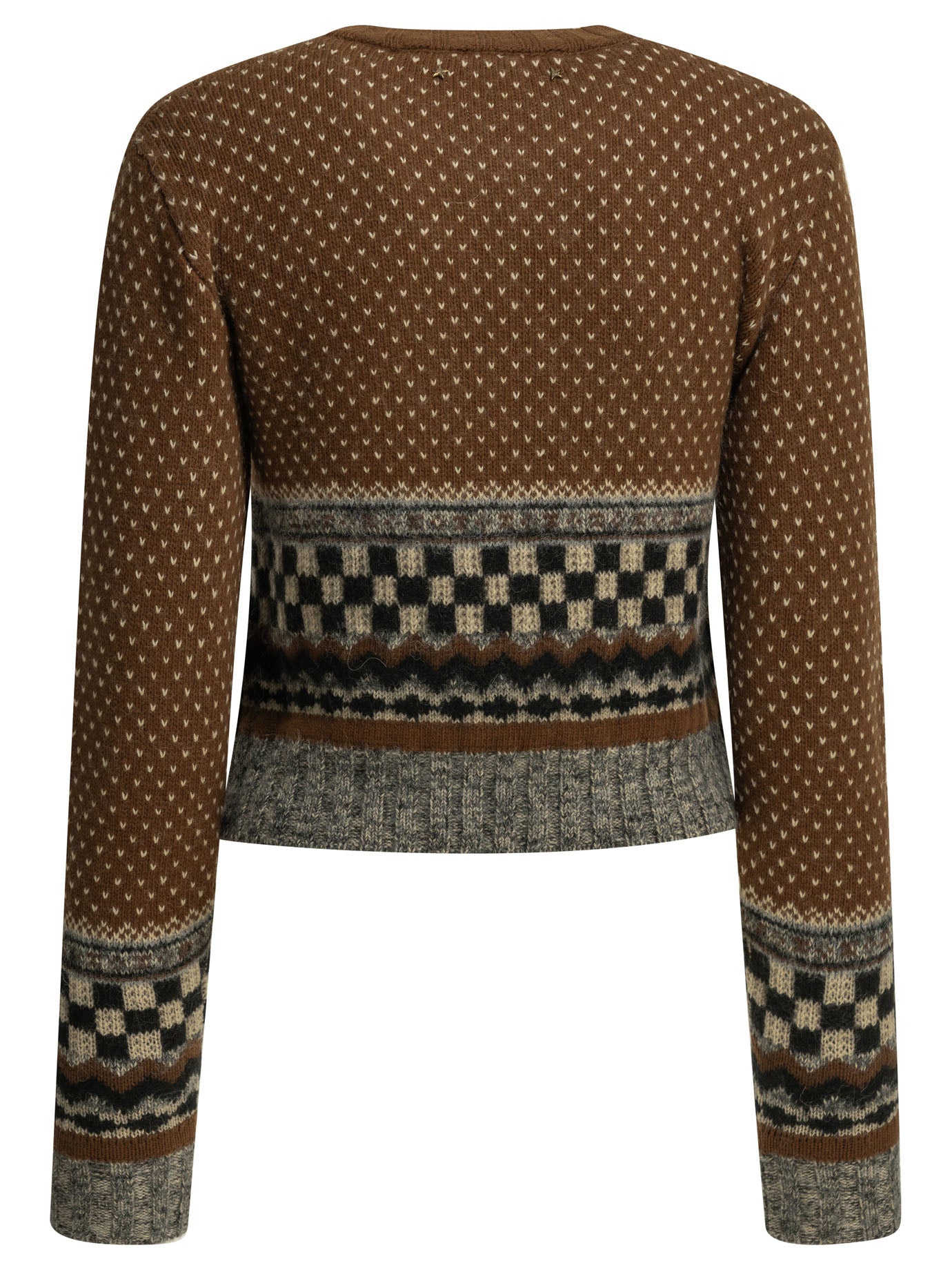 Golden Goose "Journey" Crew-Neck Sweater - Brown