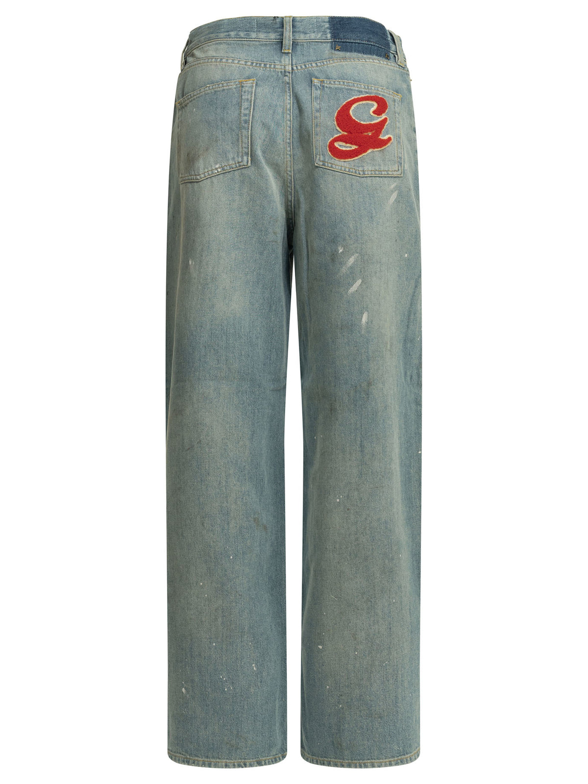 Golden Goose "Melody Boyfriend" Wide Leg Jeans - Light Blue
