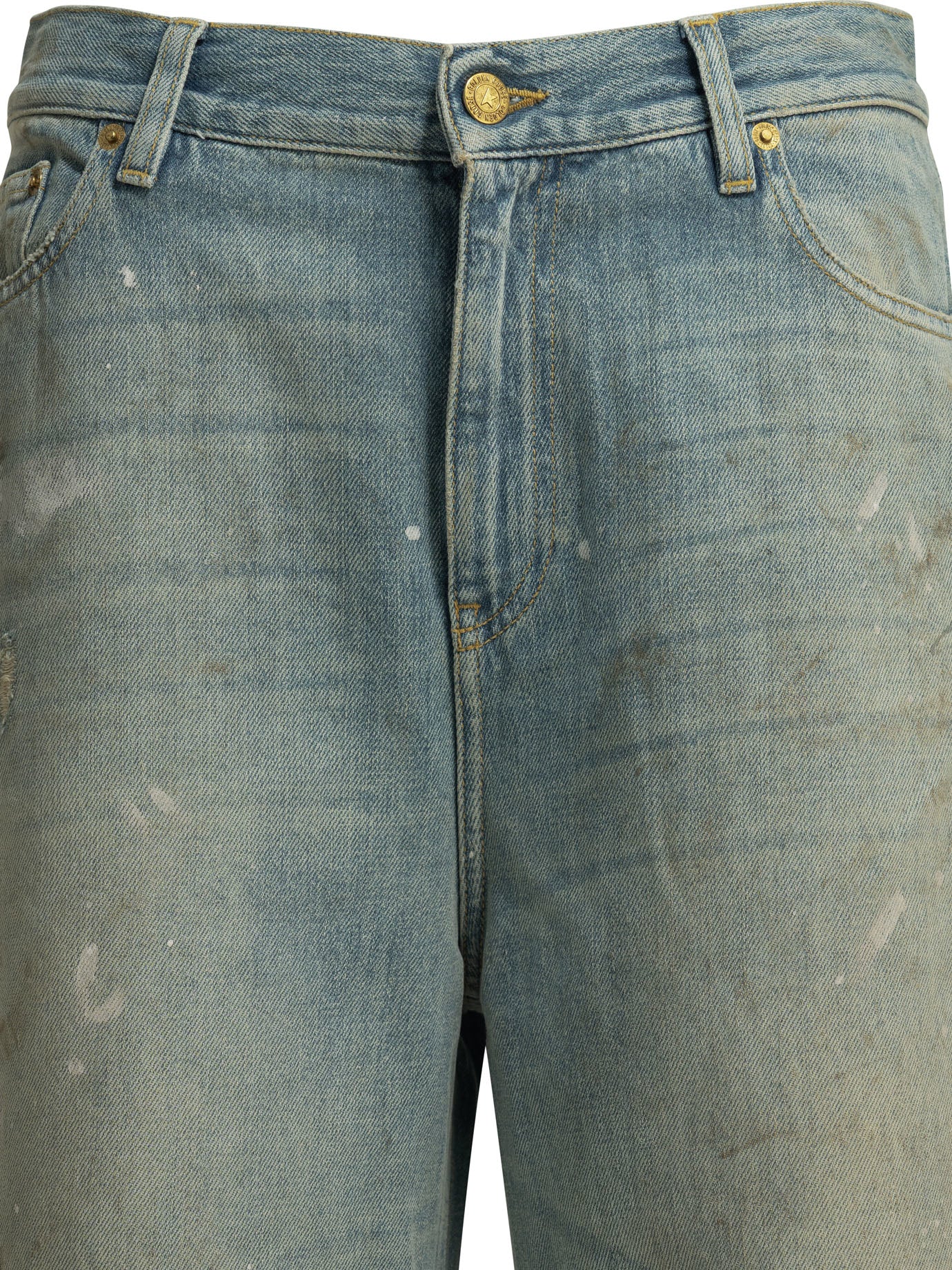 Golden Goose "Melody Boyfriend" Wide Leg Jeans - Light Blue