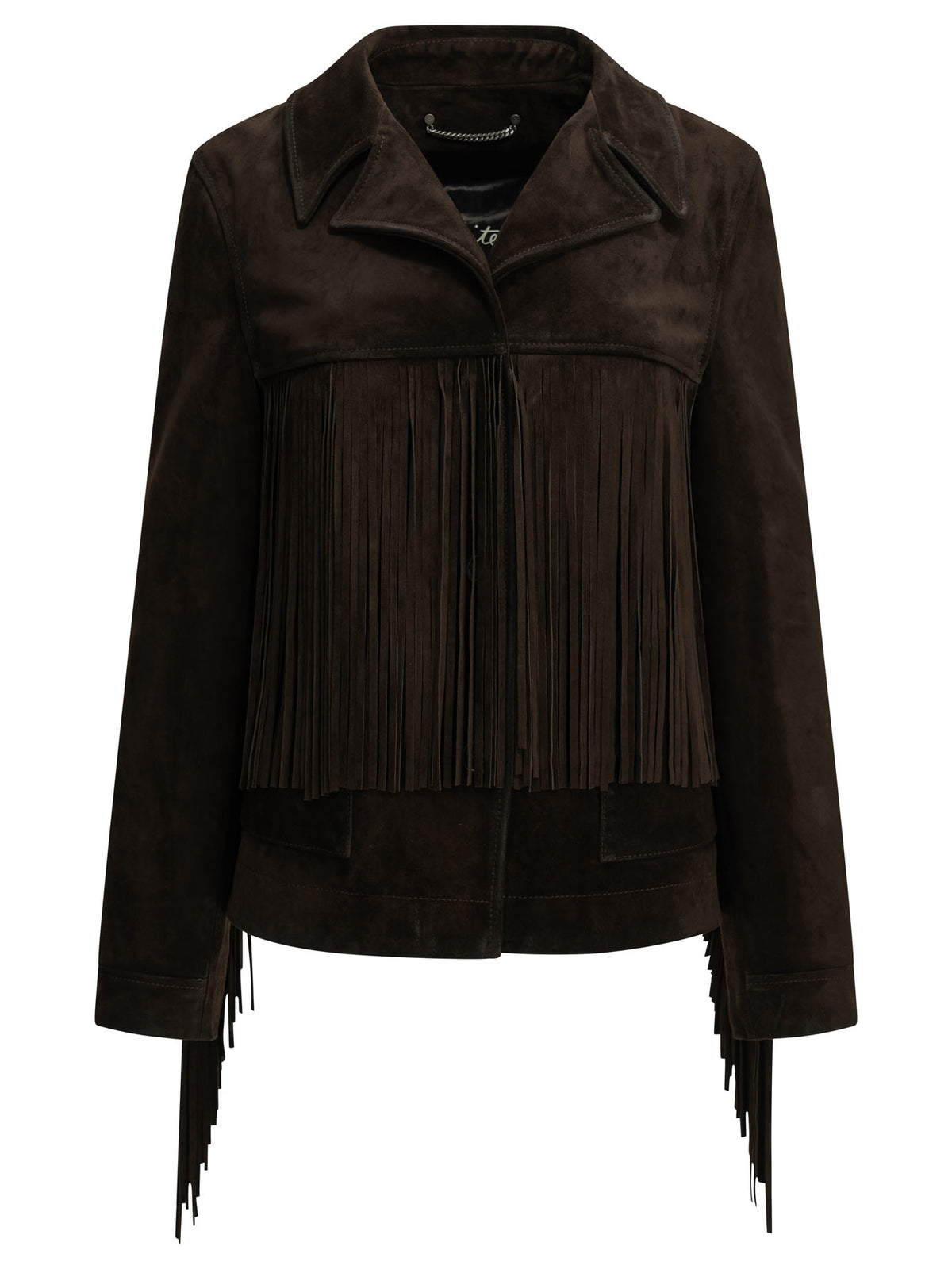 Golden Goose Fringed leather jacket - Brown