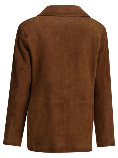 Golden Goose "Journey" leather jacket - Brown