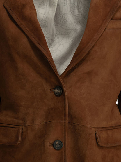 Golden Goose "Journey" leather jacket - Brown