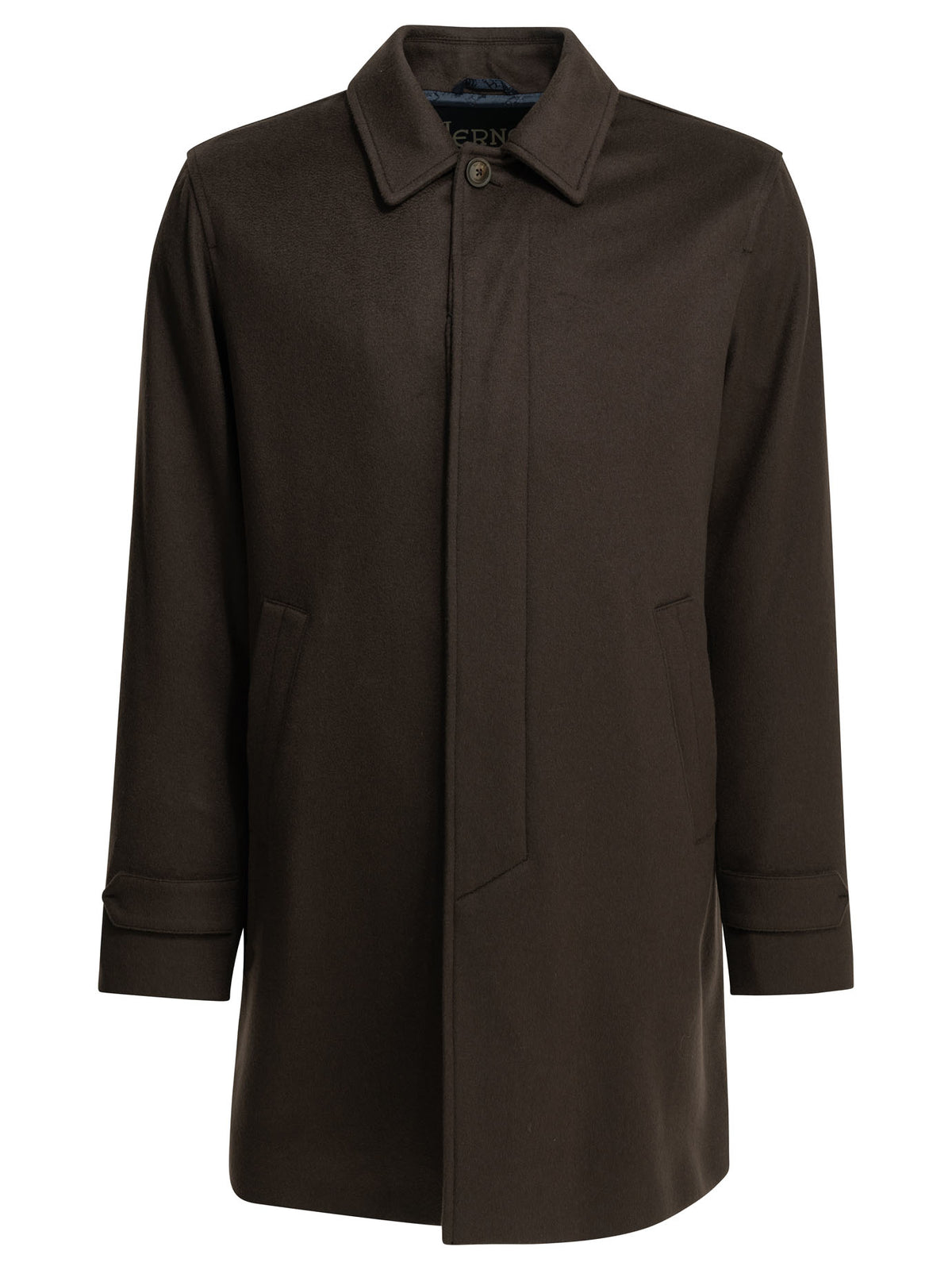 Herno Long coat made of pure cashmere - Brown