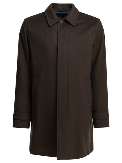 Herno Long coat made of pure cashmere - Brown