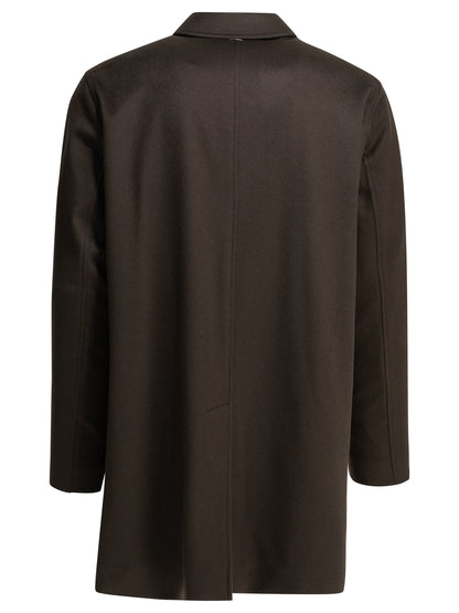 Herno Long coat made of pure cashmere - Brown