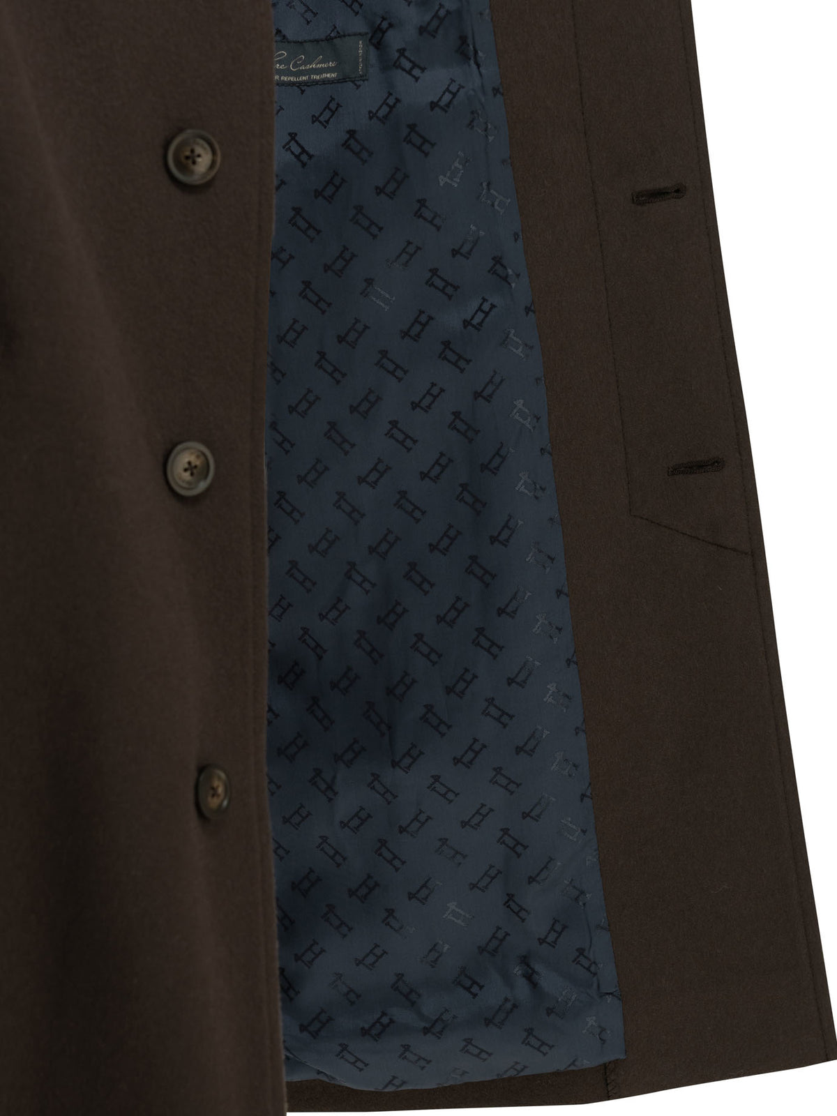 Herno Long coat made of pure cashmere - Brown