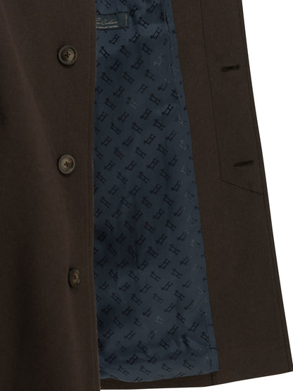 Herno Long coat made of pure cashmere - Brown