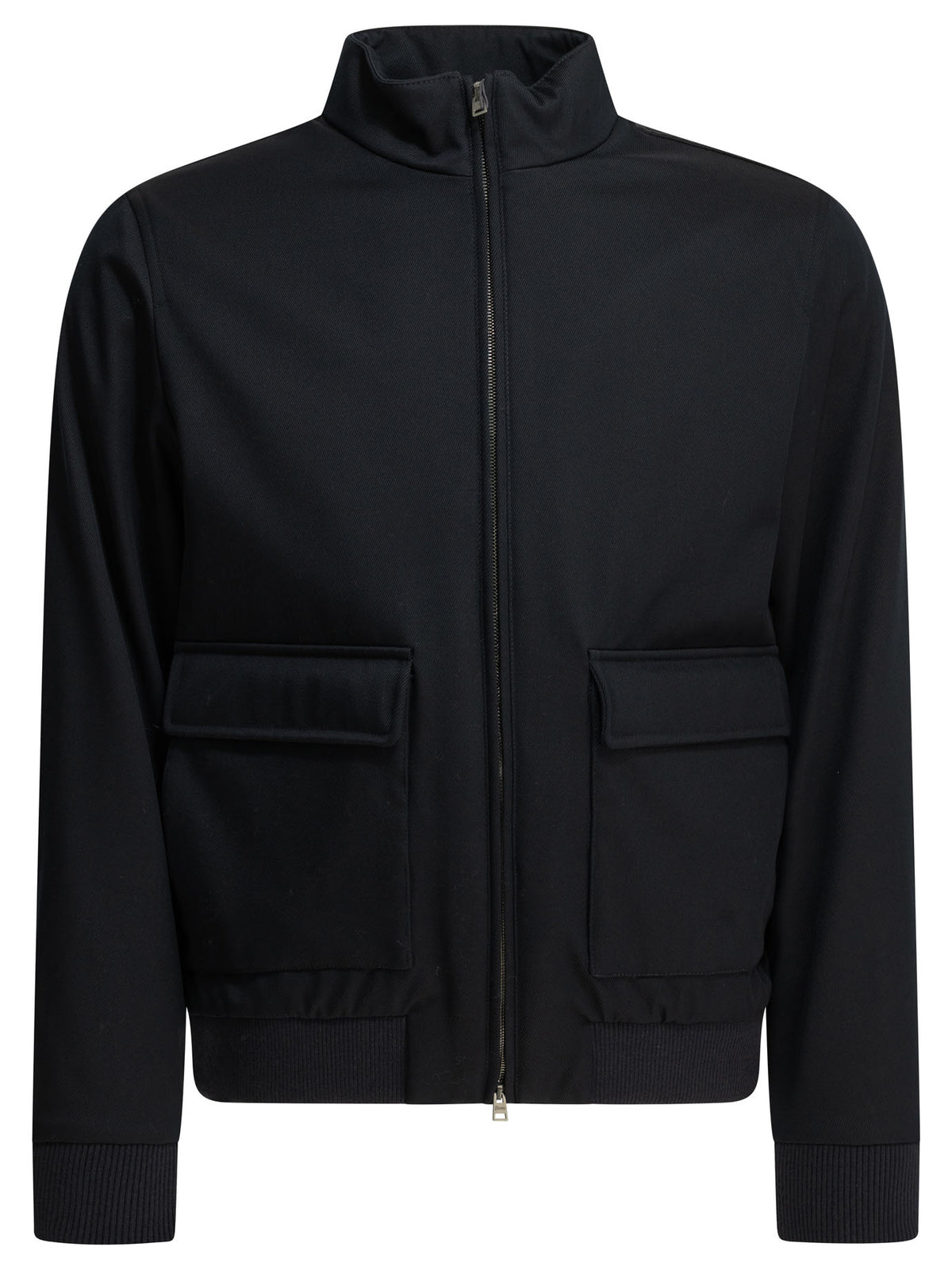 Herno "3 Layers Wool Storm" Bomber Jacket - Blue