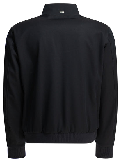 Herno "3 Layers Wool Storm" Bomber Jacket - Blue