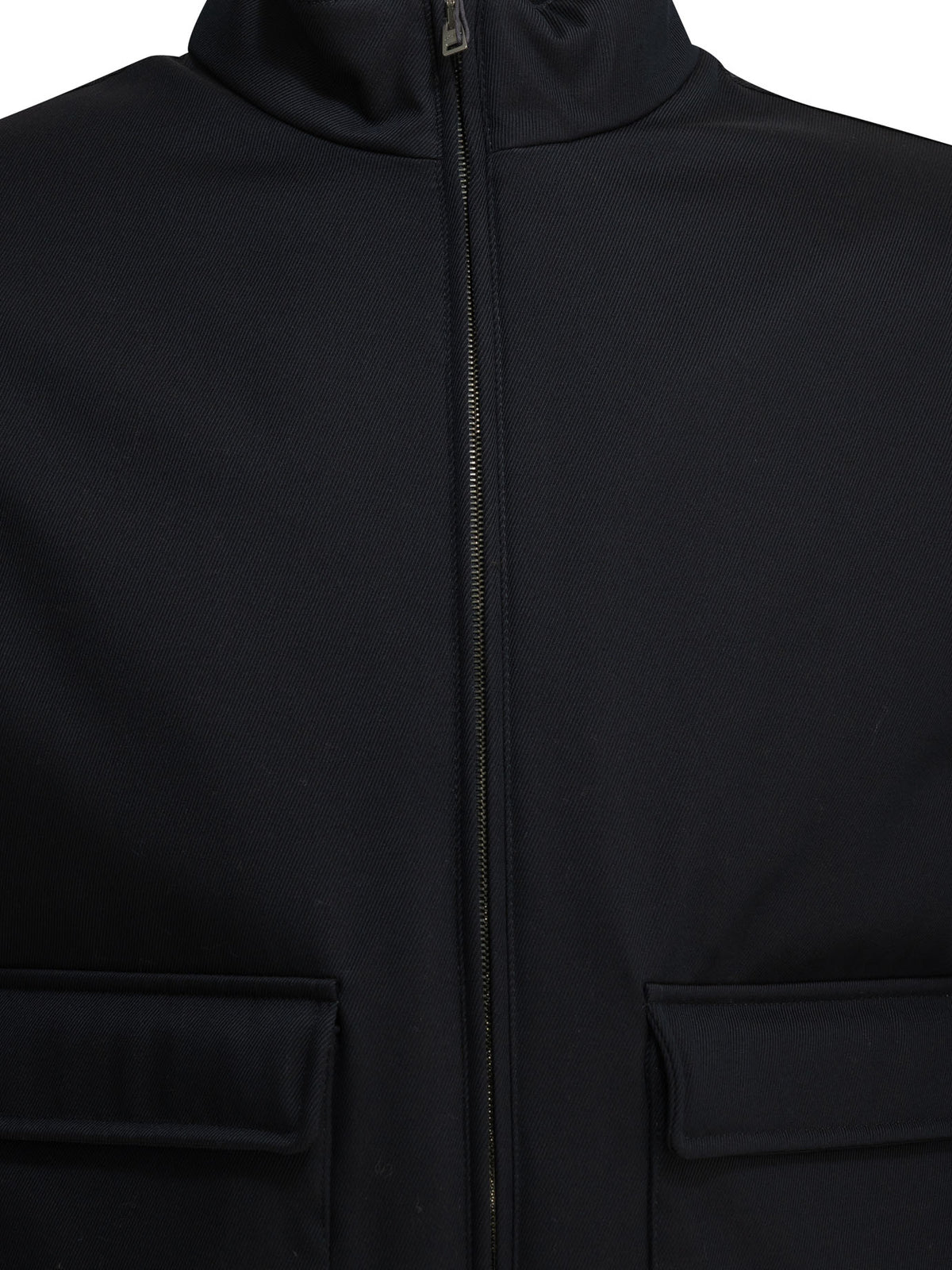 Herno "3 Layers Wool Storm" Bomber Jacket - Blue
