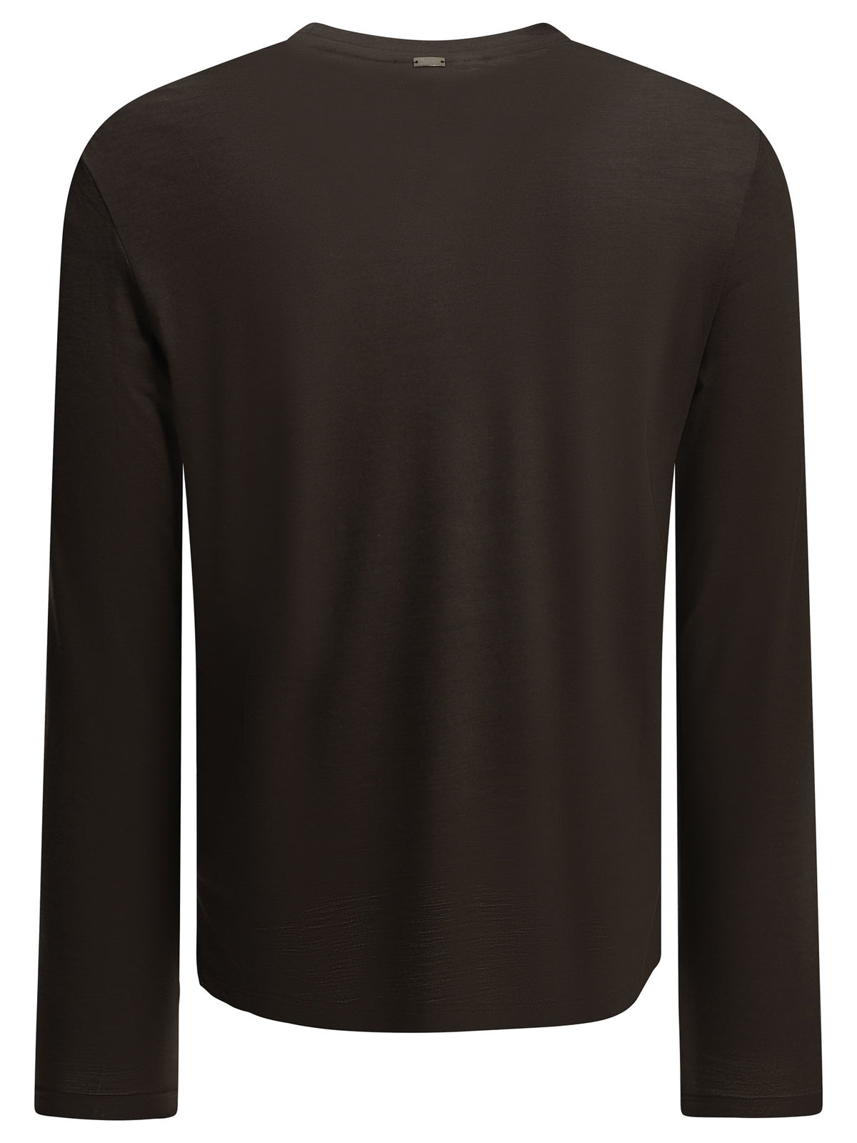 Herno Round-neck wool T-shirt - Brown