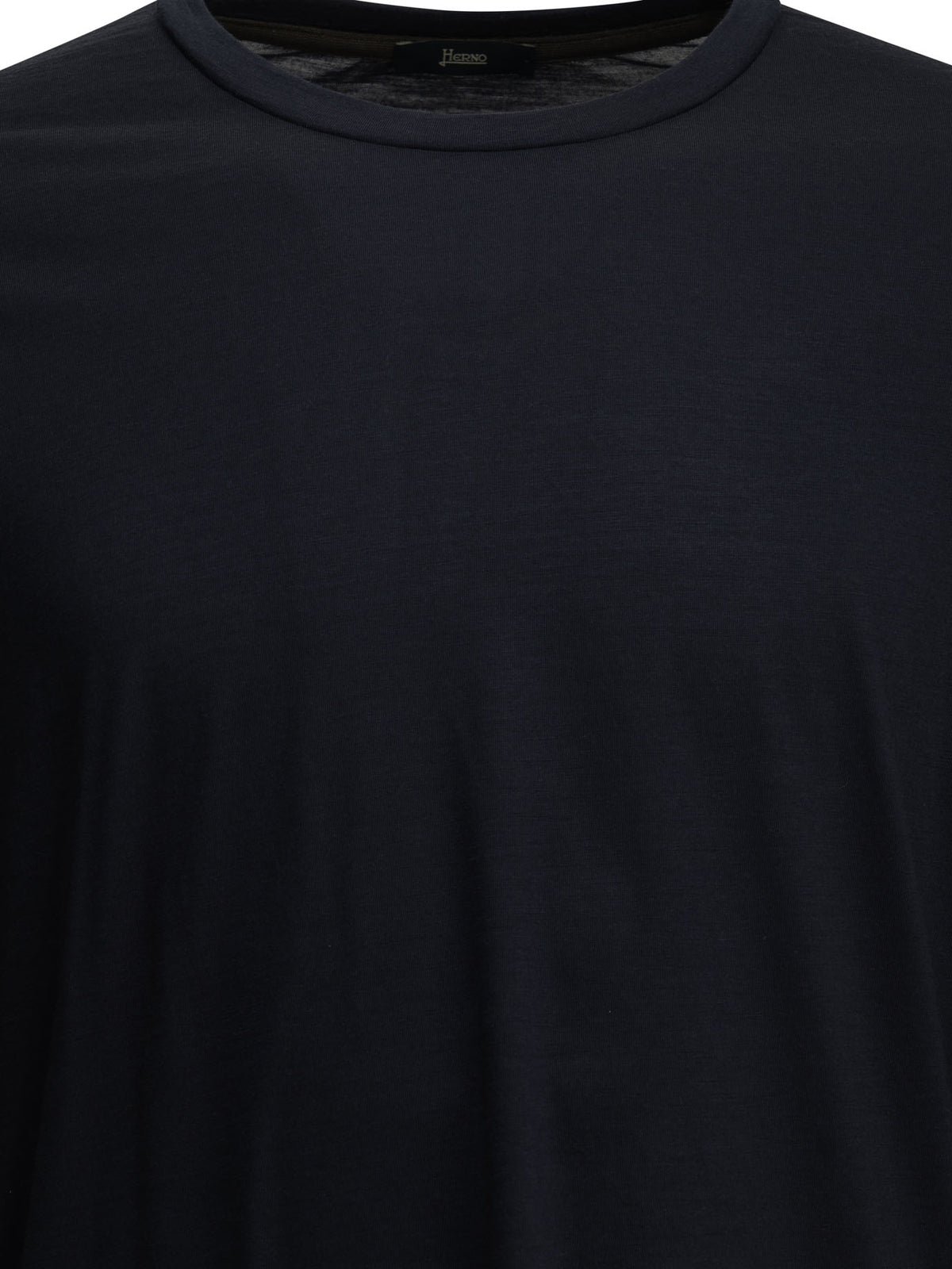 Herno Round-neck wool T-shirt - Blue