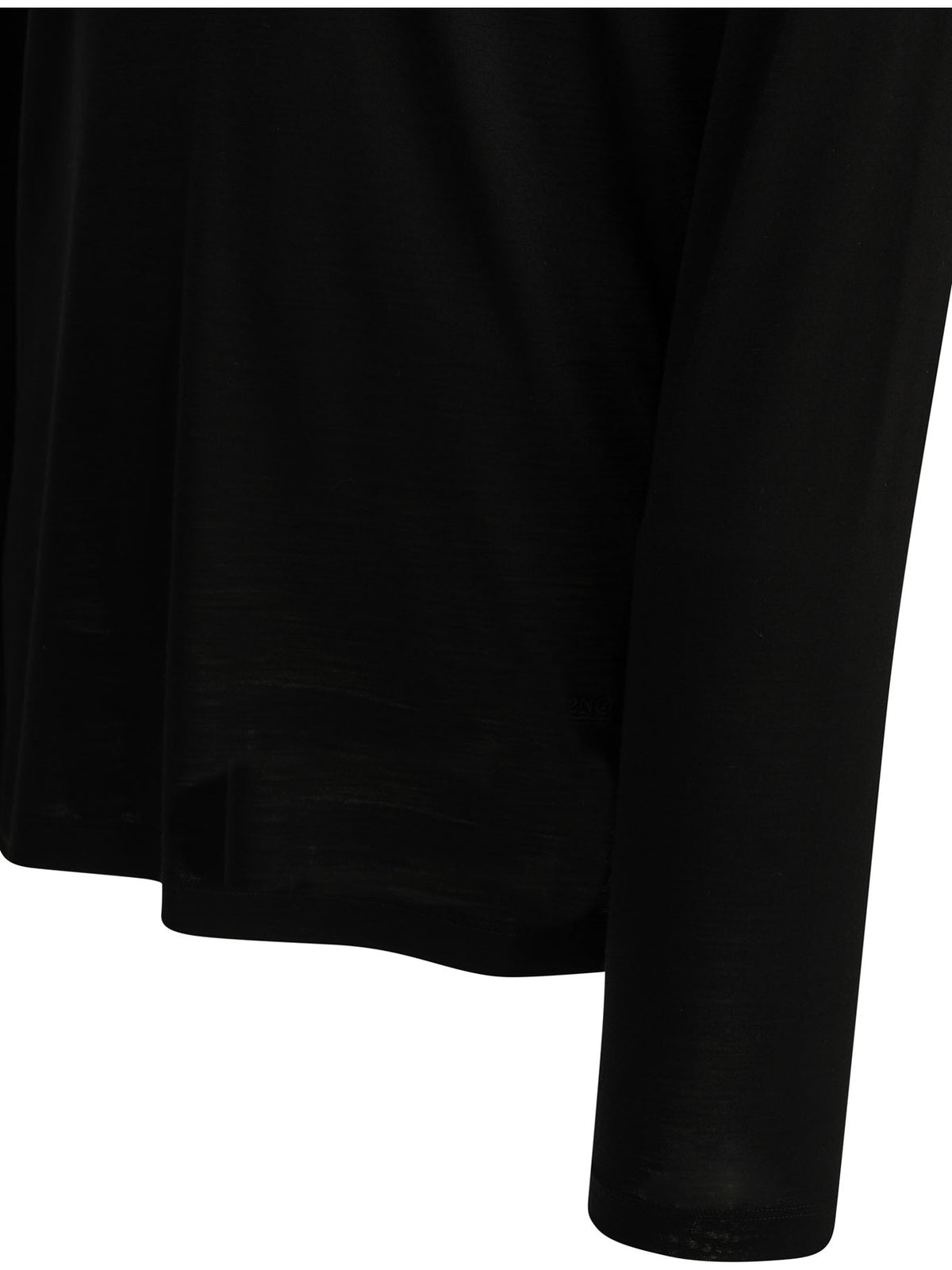 Herno Round-neck wool T-shirt - Black