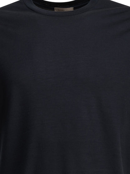 Herno "Resort Lana" Crew-Neck T-Shirt - Blue