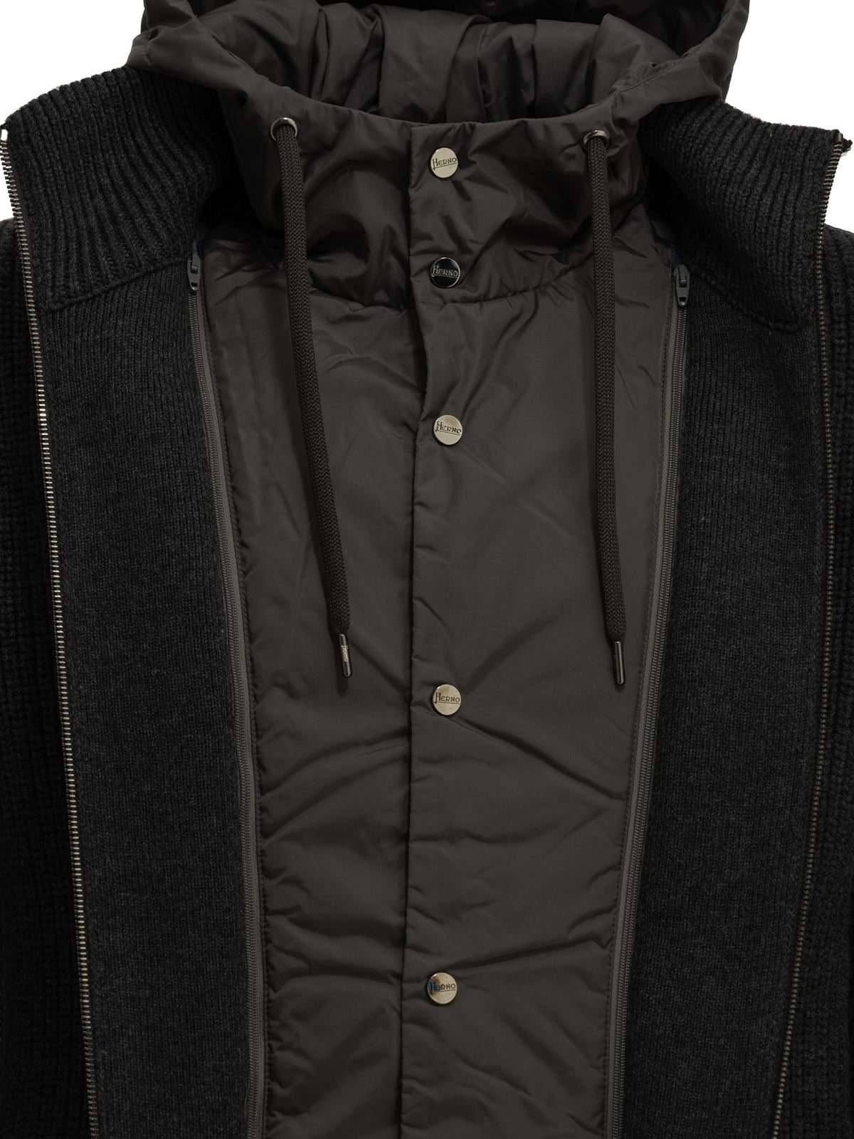 Herno "Chamonix" Short Coat - Grey
