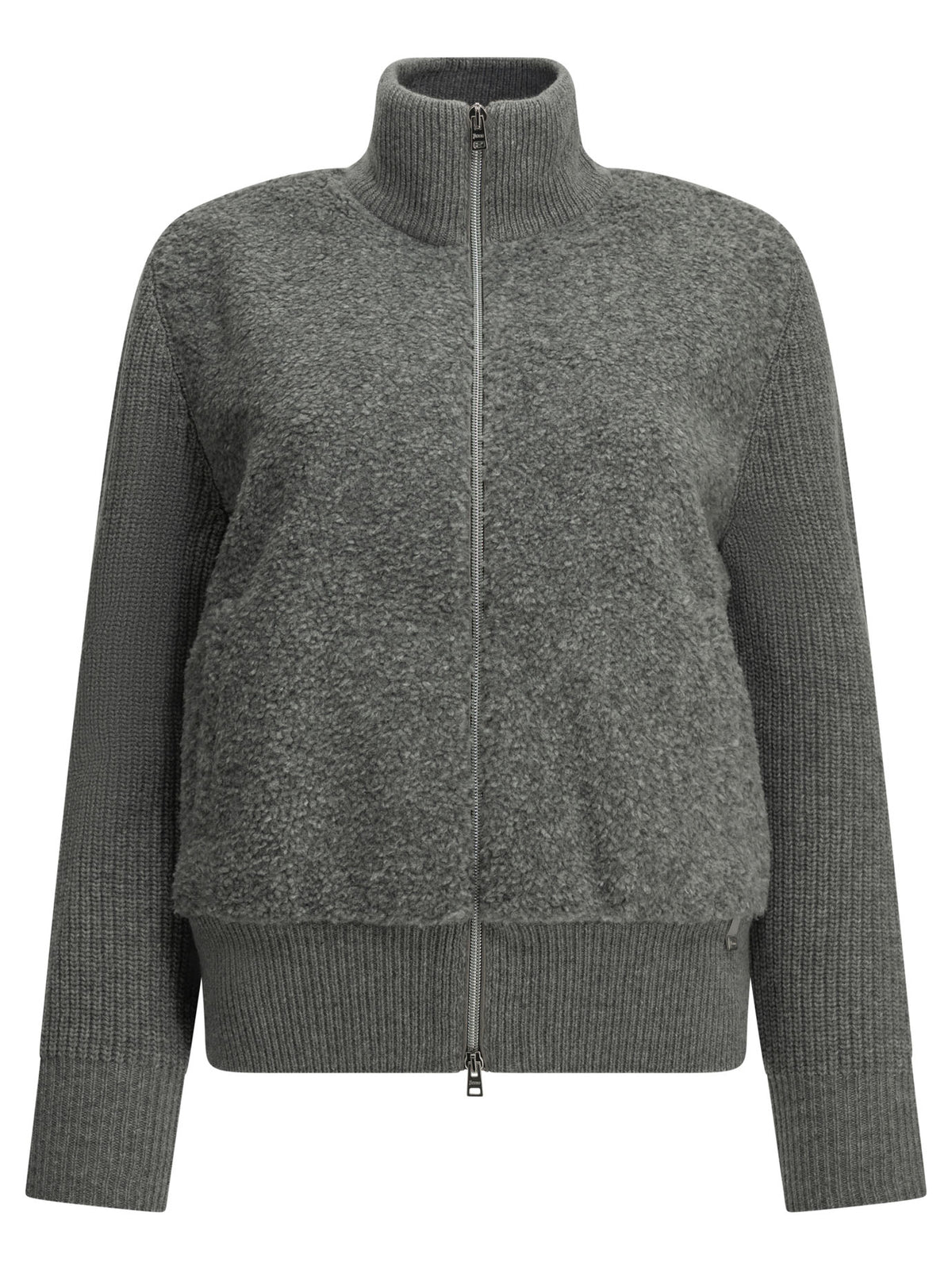 Herno Pure wool zip-up sweater - Grey