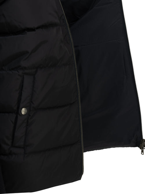 Herno Padded wool cardigan - Blue