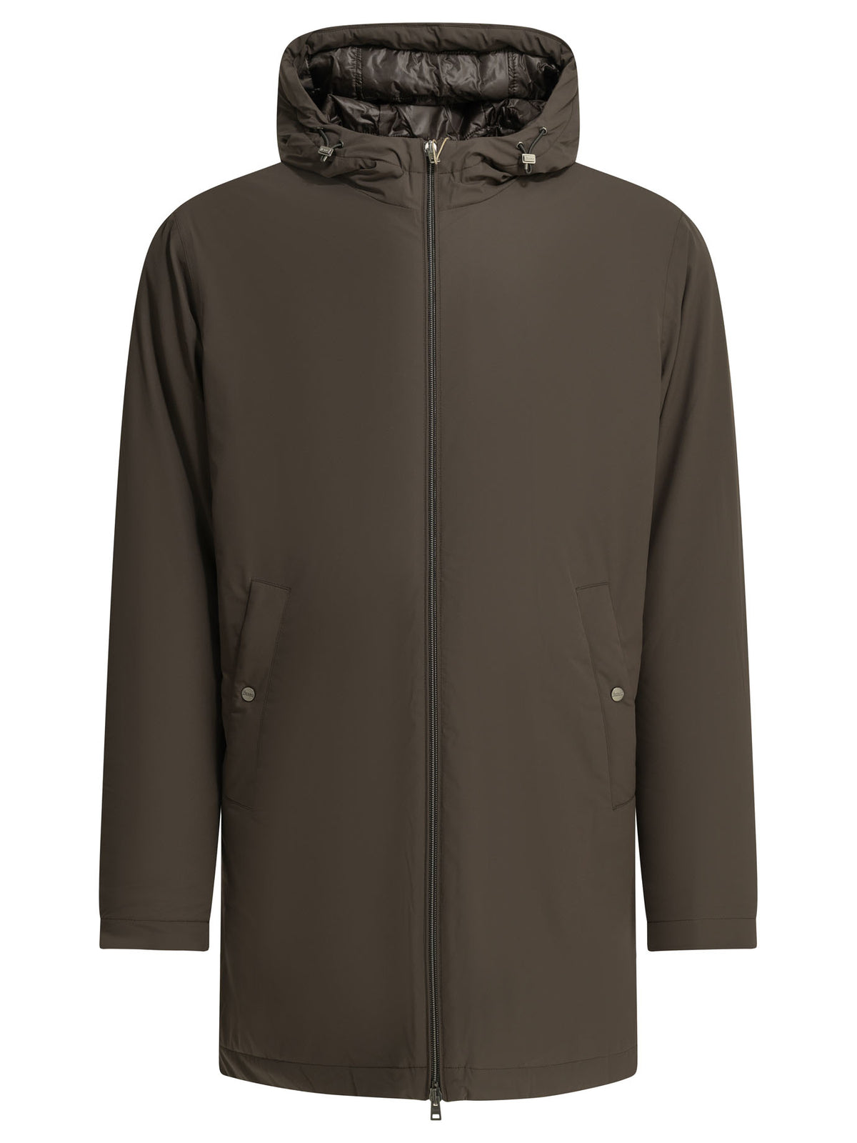 Herno "Resort" Long Down Jacket - Brown