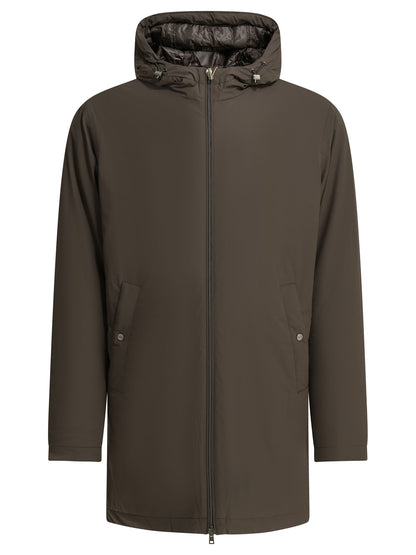 Herno "Resort" Long Down Jacket - Brown