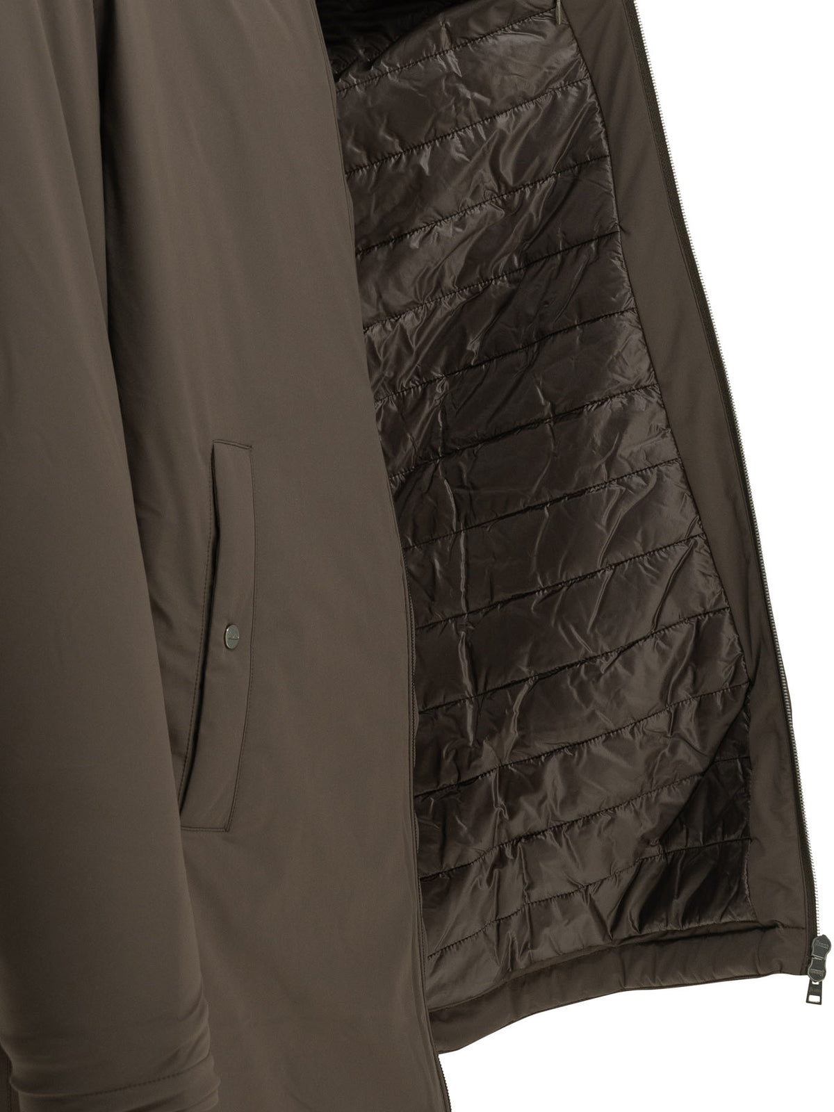 Herno "Resort" Long Down Jacket - Brown
