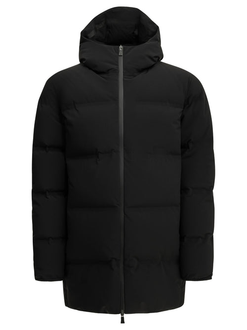 Herno Long Down Jacket in "New Impact" - Black