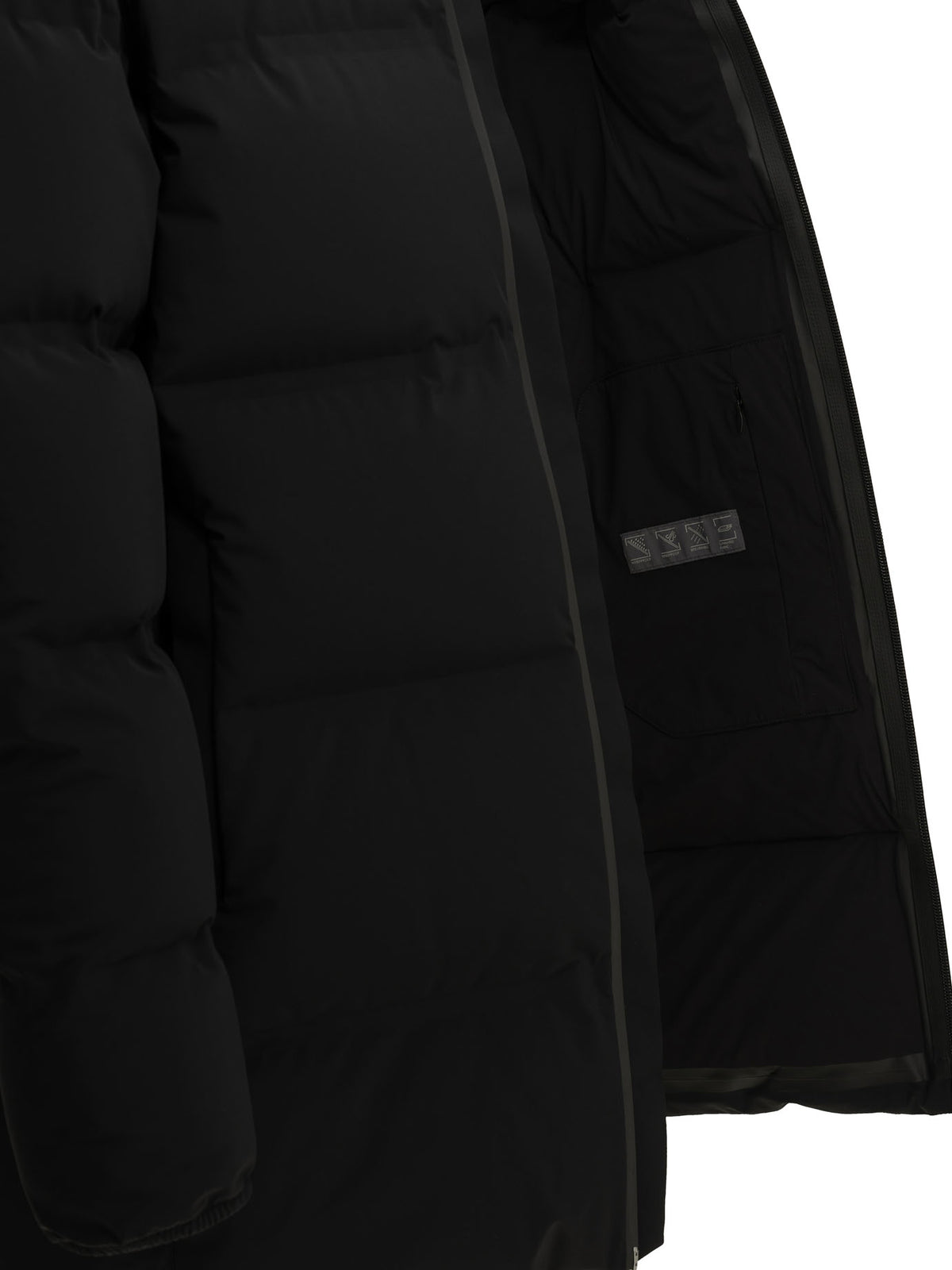 Herno Long Down Jacket in "New Impact" - Black