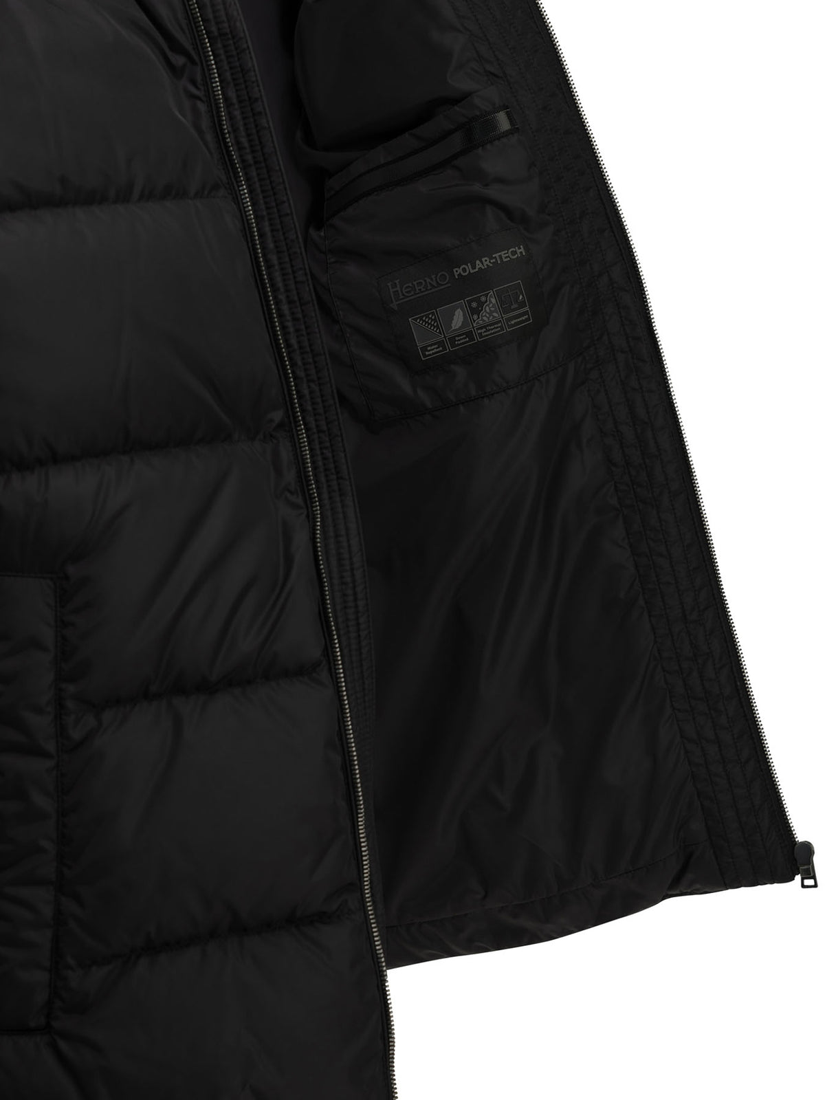 Herno Short nylon down jacket - Black