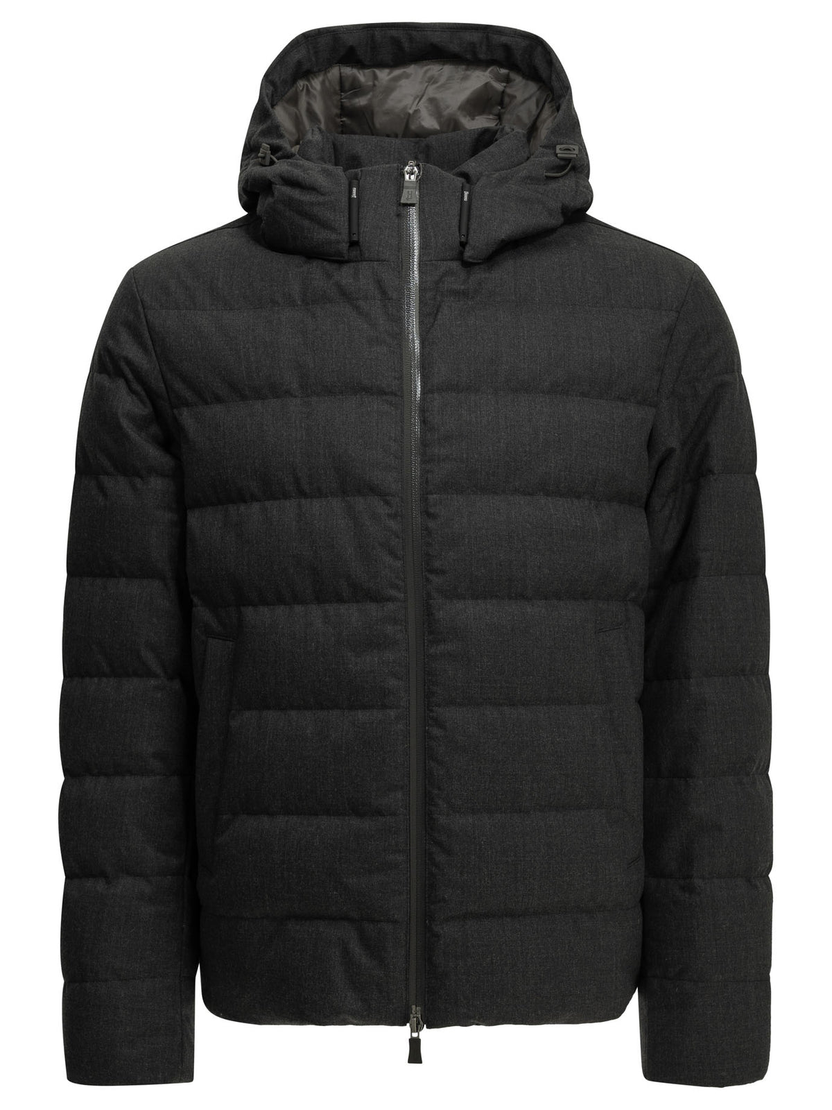 Herno Short flannel down jacket - Grey