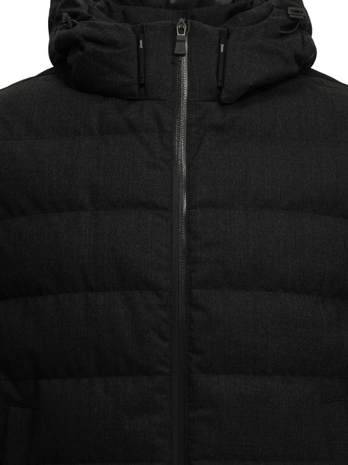 Herno Short flannel down jacket - Grey