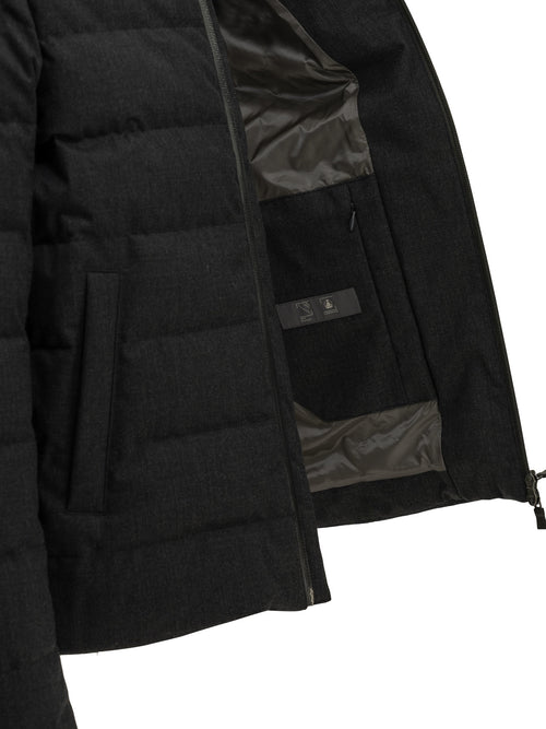 Herno Short flannel down jacket - Grey
