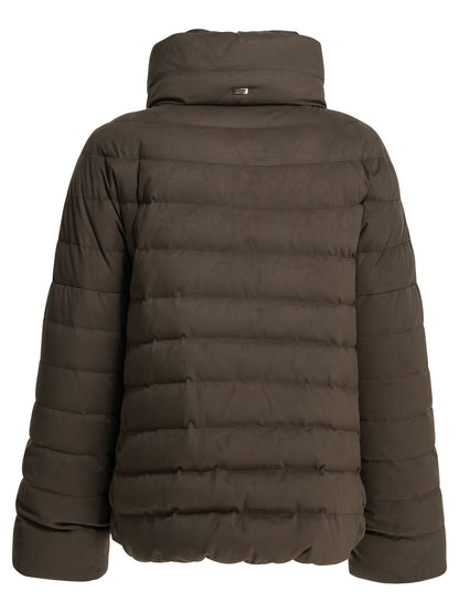 Herno "Resort" Short Down Jacket - Brown