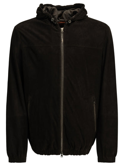 Herno Suede jacket - Brown