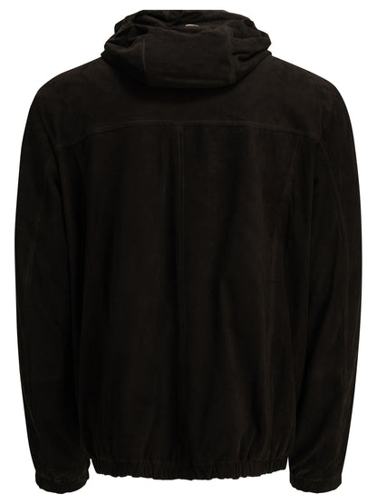 Herno Suede jacket - Brown