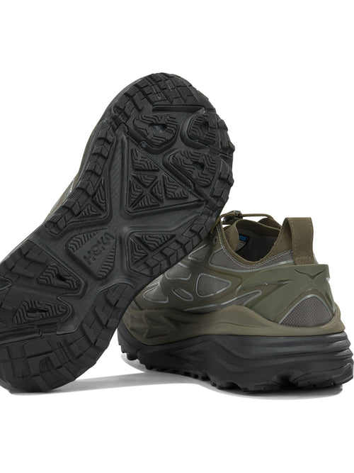 Hoka "Stinson One7" Low-Top Sneakers - Green