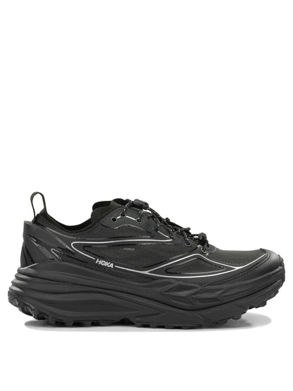 Hoka "Stinson One7" Low-Top Sneakers - Black