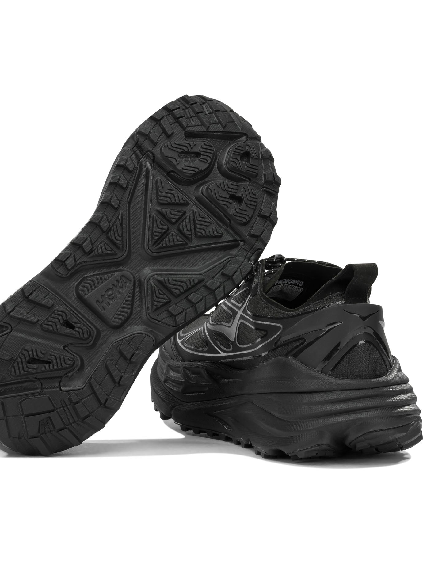 Hoka "Stinson One7" Low-Top Sneakers - Black