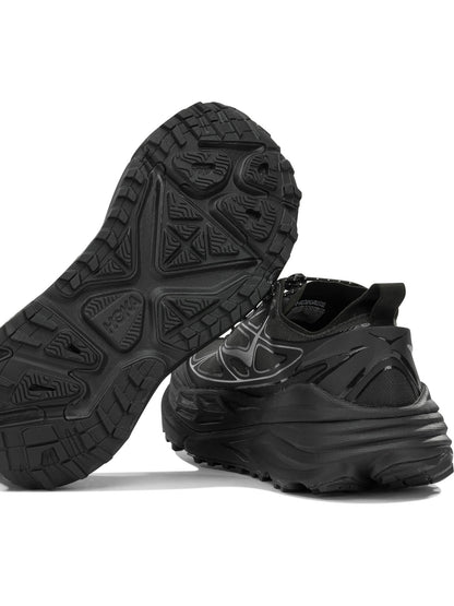Hoka "Stinson One7" Low-Top Sneakers - Black