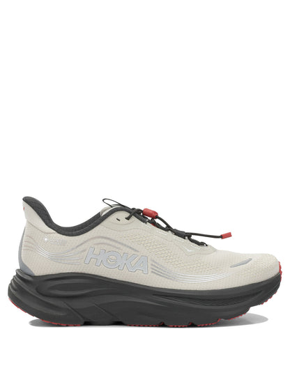 Hoka "Clifton 11 GTX" Low-Top Sneakers - Grey