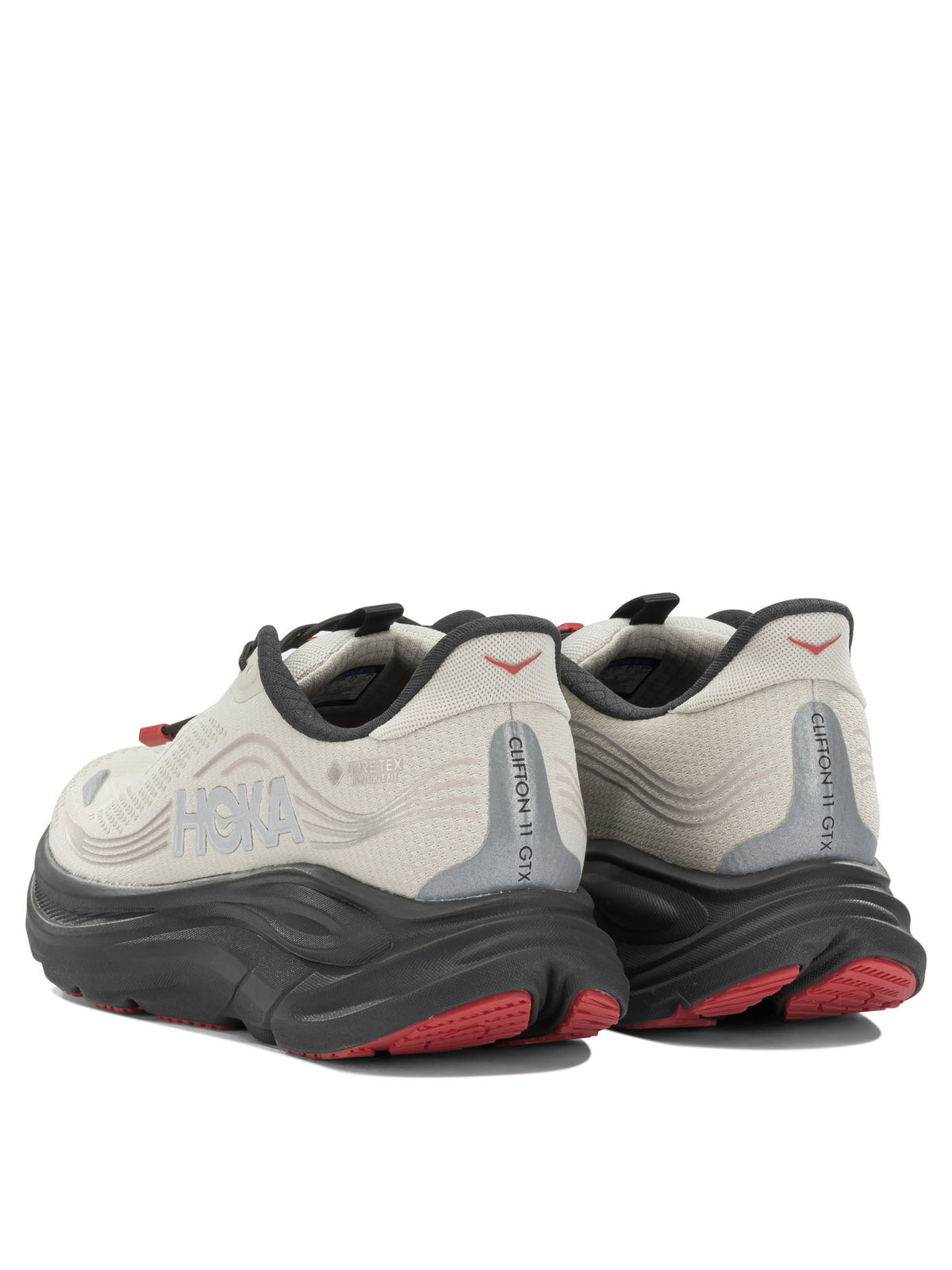 Hoka "Clifton 11 GTX" Low-Top Sneakers - Grey
