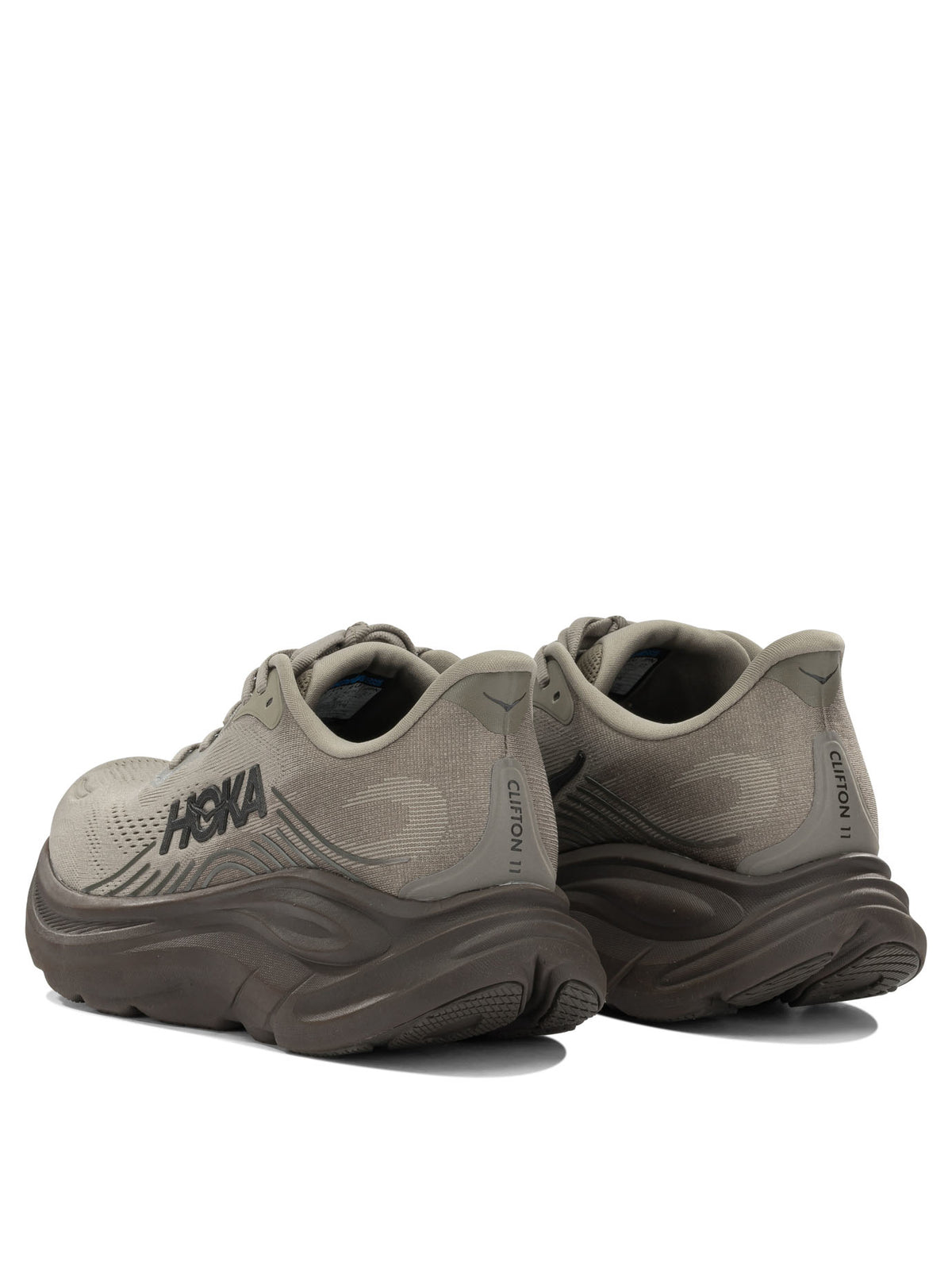 Hoka "Clifton UTL" Low-Top Sneakers - Grey